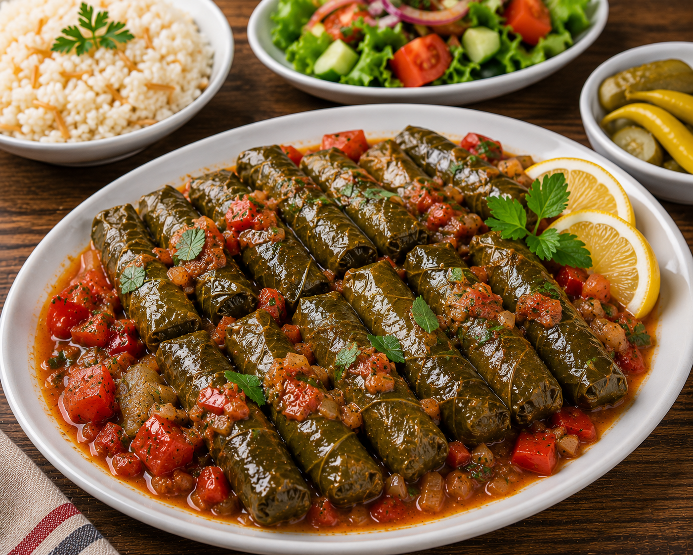 Akali Catering kurumsal iftar ve özel davet yemekleri tabak düzeni