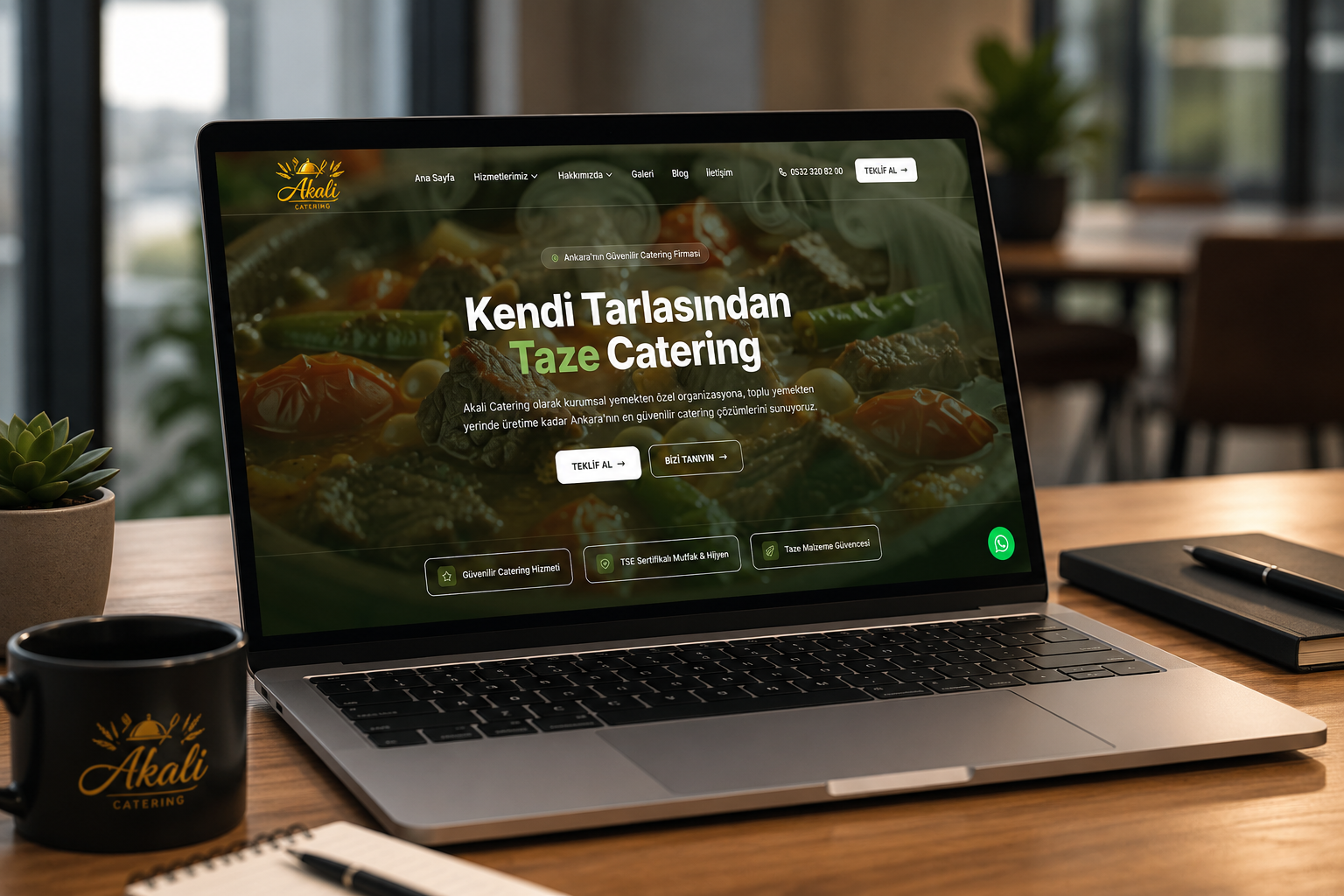Akali Catering profesyonel mutfak hizmeti